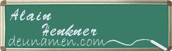 Alain Henkner Visitenkarte